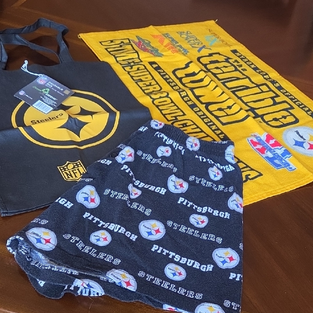 Pittsburgh Steelers Towel and Shorts Set ❤️